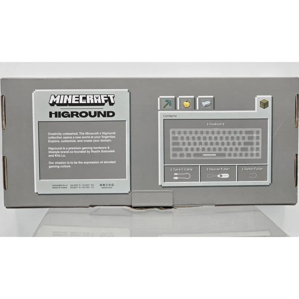 Minecraft Hi ground Keyboard, Gaming Keyboard - USED ONE TIME - Complete